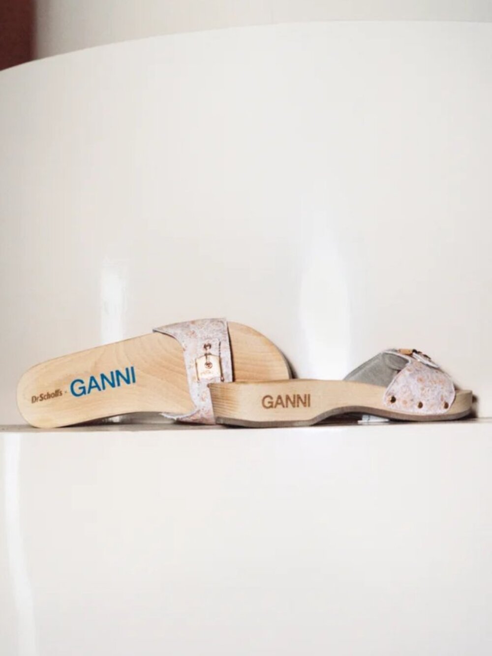 GANNI x Dr. Scholl's Flower Apple Blossom Slide Sandal EU 40 | Collab | NEW